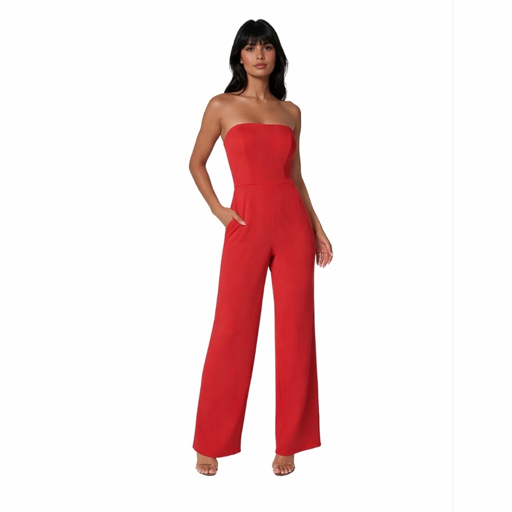 Crystal Sky Red Women's Jumpsuit Size XS